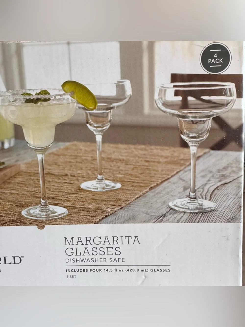 Target Margarita Glasses Set - Clear Glass, 4-Pack